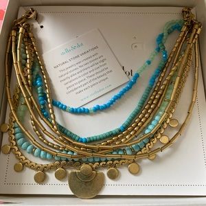 Stella&Dot Isa Disc Necklace.Minimal wear.Wear multiple ways!Please see all pics